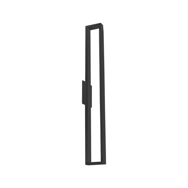 Kuzco Swivel 32in 1-Light LED Wall Sconce | Modern Black Aluminum and Frosted Acrylic | Living Room & Hallway Accent | Model WS24332-BK