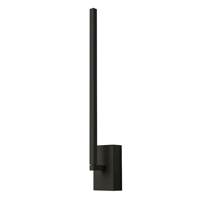 Kuzco Pandora 18in LED Wall Sconce | Modern Black Aluminum and White Acrylic Diffuser | Hallway & Living Room Accent | 1190lm | Model WS25118-BK