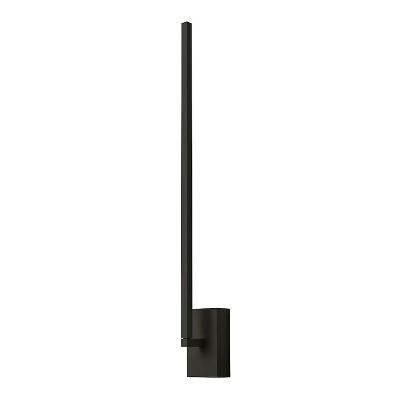Kuzco Pandora 25in LED Wall Sconce | Linear Black Aluminum with White Acrylic Diffuser | Hallway & Living Room | Model WS25125-BK