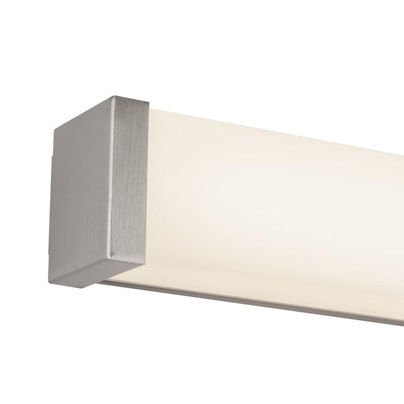 Kuzco Geri 30" Silver Dimmable LED Wall Sconce, Brushed Nickel