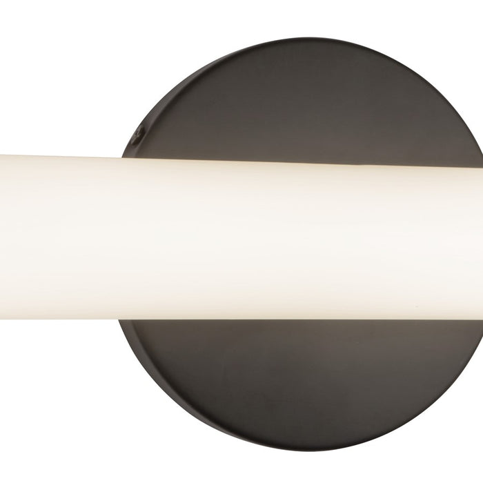 Kuzco Tectra 30" Black Dimmable LED Wall Sconce, Black