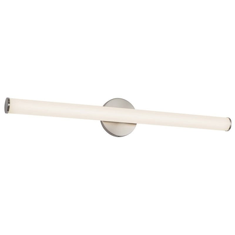 Kuzco Tectra 30" Silver Dimmable LED Wall Sconce, Brushed Nickel