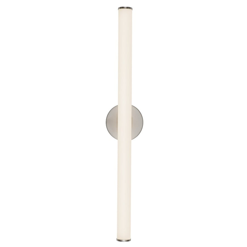 Kuzco Tectra 30" Silver Dimmable LED Wall Sconce, Brushed Nickel