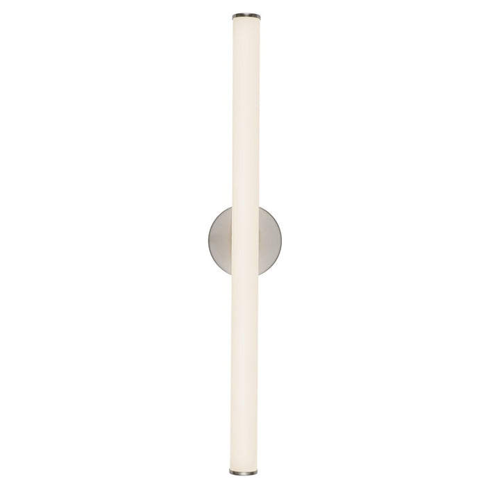 Kuzco Tectra 30" Silver Dimmable LED Wall Sconce, Brushed Nickel