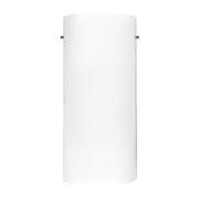 Kuzco Hudson 13in 1-Light LED Wall Sconce | Brushed Nickel and Chrome Metal with Opal Glass | Hallway & Bedroom Accent Light | Model WS3313