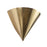 Kuzco Versus 8" Brass Wall Sconce, Patina Brass