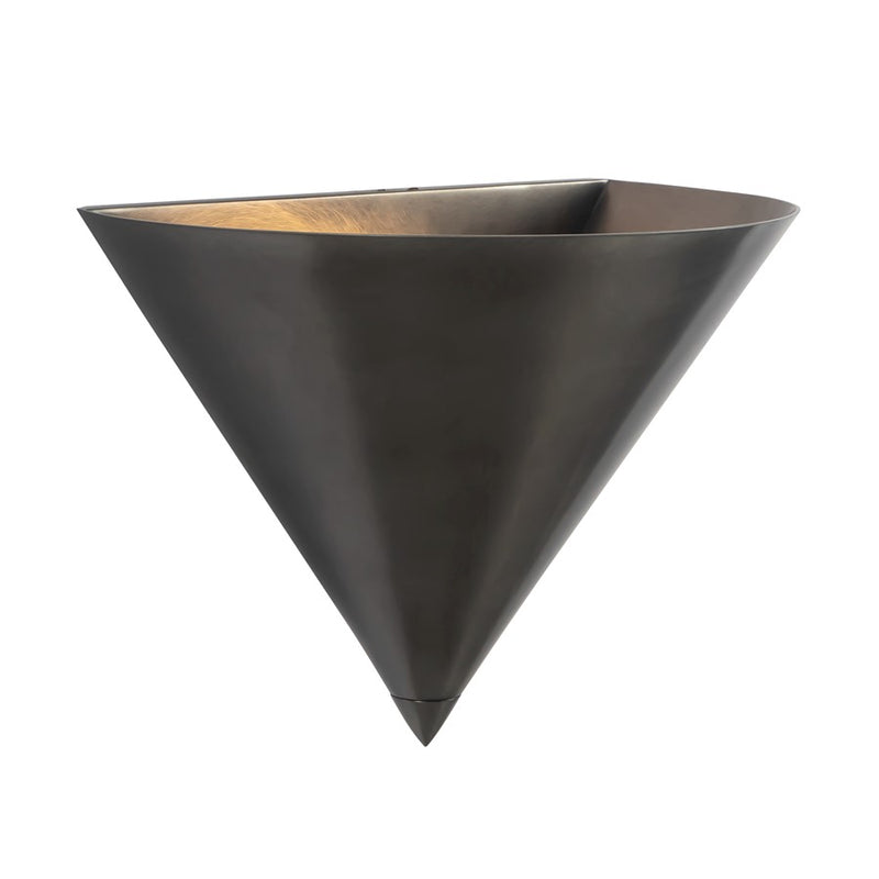Kuzco Versus 8" Aged Steel Wall Sconce, Aged Steel