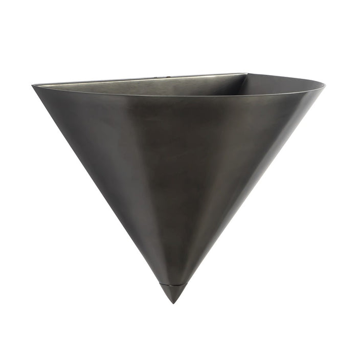 Kuzco Versus 8" Aged Steel Wall Sconce, Aged Steel