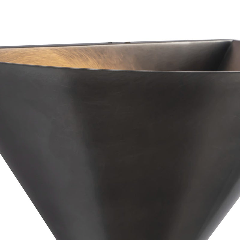 Kuzco Versus 8" Aged Steel Wall Sconce, Aged Steel