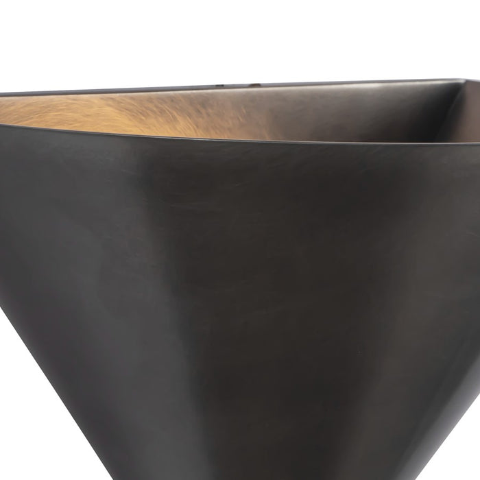 Kuzco Versus 8" Aged Steel Wall Sconce, Aged Steel