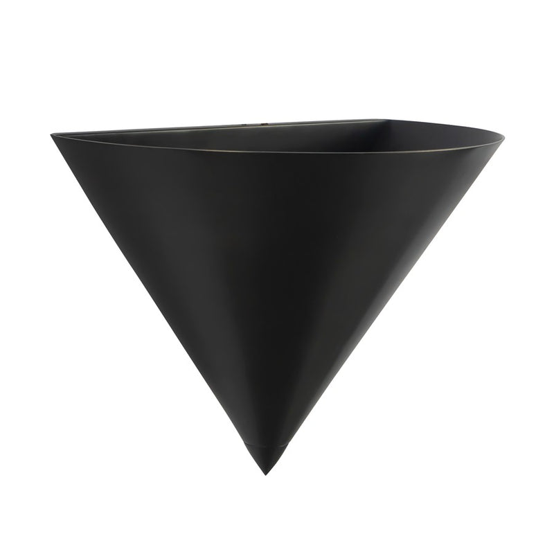 Kuzco Versus 8" Black Wall Sconce, Urban Bronze
