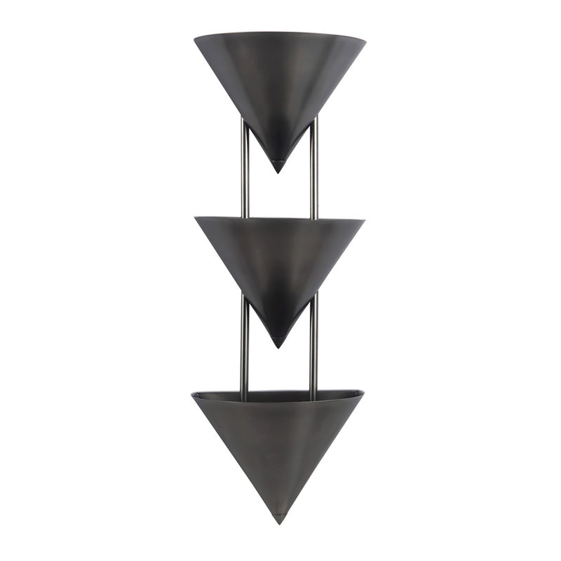 Kuzco Versus 28" Aged Steel Wall Sconce, Aged Steel