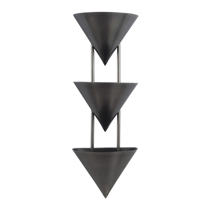 Kuzco Versus 28" Aged Steel Wall Sconce, Aged Steel
