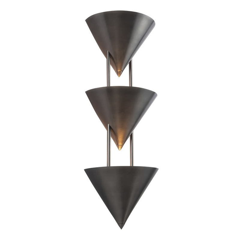 Kuzco Versus 28" Aged Steel Wall Sconce, Aged Steel