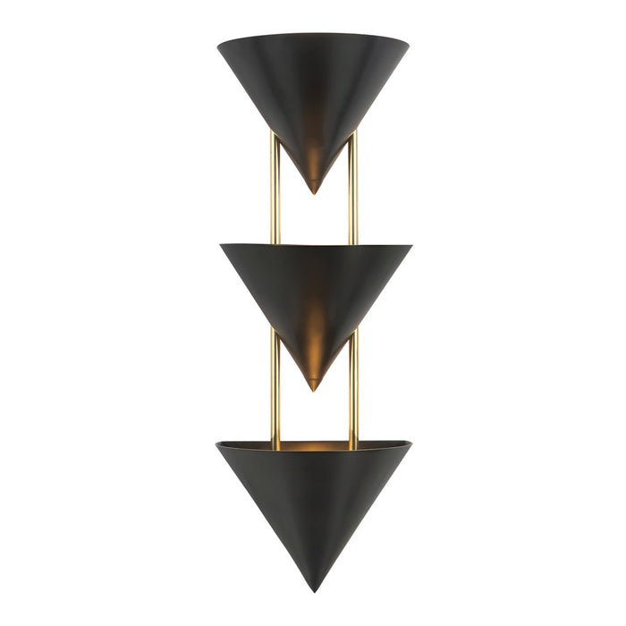 Kuzco Versus 28" Blk Wall Sconce, Urban Brz - WS341328UB