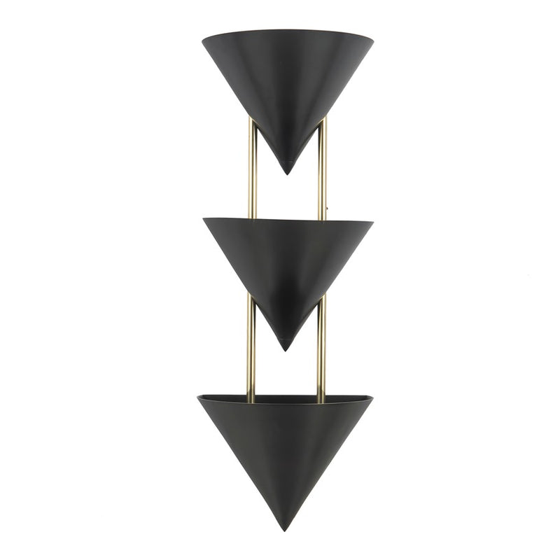 Kuzco Versus 28" Black Wall Sconce, Urban Bronze