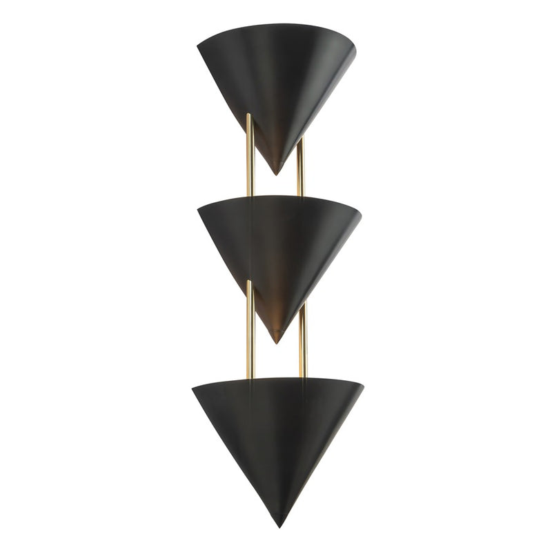 Kuzco Versus 28" Black Wall Sconce, Urban Bronze