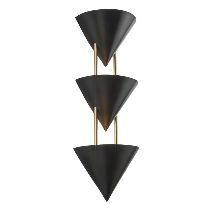 Kuzco Versus 28" Black Wall Sconce, Urban Bronze