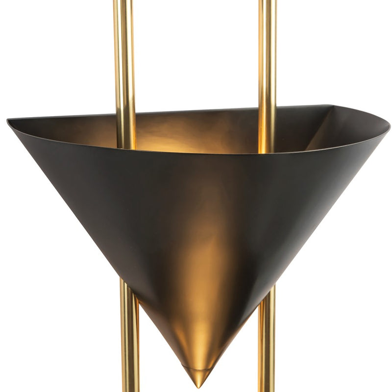 Kuzco Versus 28" Black Wall Sconce, Urban Bronze