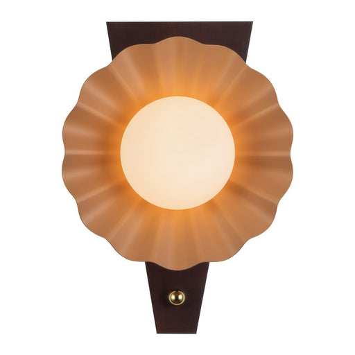 Kuzco Furrow 12" Red Wall Sconce, Peach - WS354012PEC