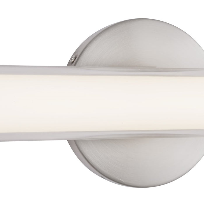 Kuzco Tole 36" Silver Dimmable LED Wall Sconce, Brushed Nickel