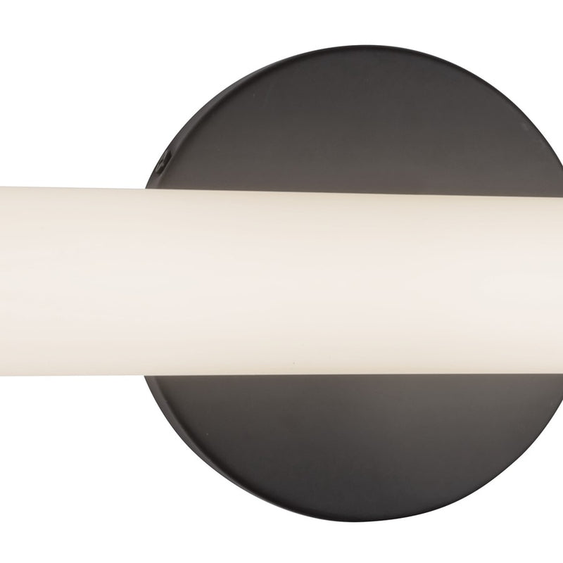 Kuzco Tectra 36" Black Dimmable LED Wall Sconce, Black