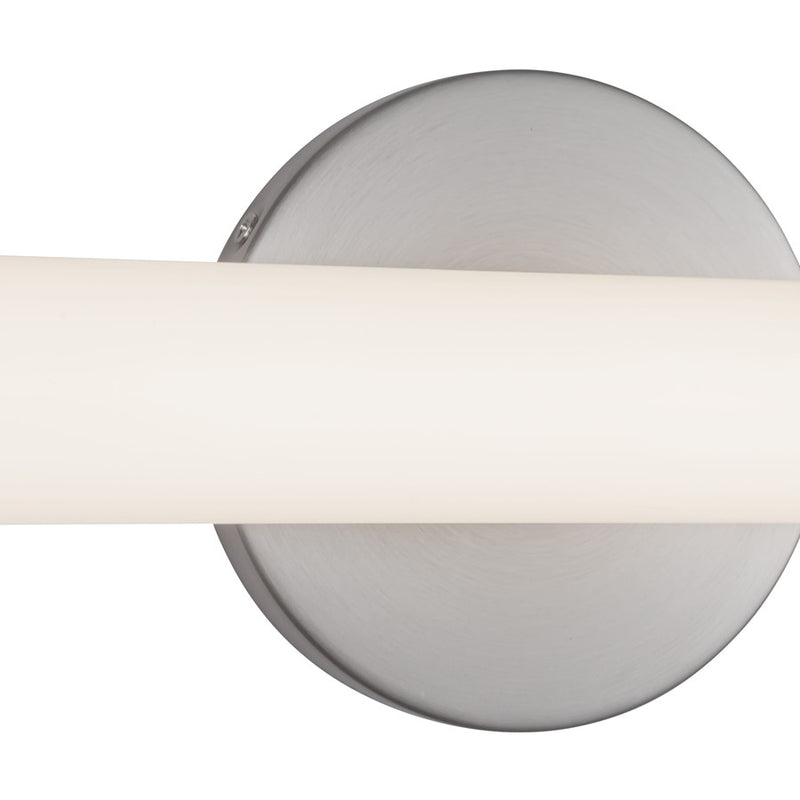 Kuzco Tectra 36" Silver Dimmable LED Wall Sconce, Brushed Nickel
