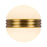 Kuzco Selene 5" Gold Dim LED Wall Sconce, Brushed Gold - WS38105-BG