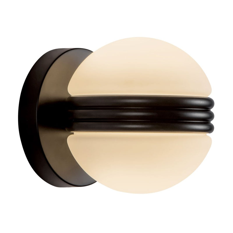 Kuzco Selene 5" Black Dimmable LED Wall Sconce, Black