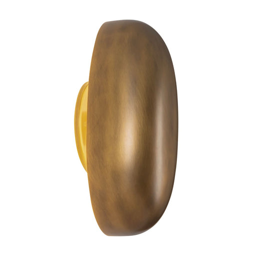 Kuzco Perle 10" Brass Dimmable LED Wall Sconce, Vintage Brass