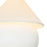 Kuzco Rowan 9" Wht Dimmable LED Wall Sconce, Antique Wht/White Linen