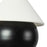 Kuzco Rowan 9" Black Dimmable LED Wall Sconce, Matte Black/White Linen