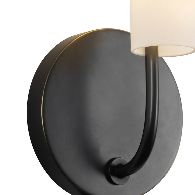 Kuzco Wick 20" Black Dimmable LED Wall Sconce, Urban Bronze