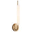 Kuzco Wick 20" Brass Dimmable LED Wall Sconce, Vintage Brass