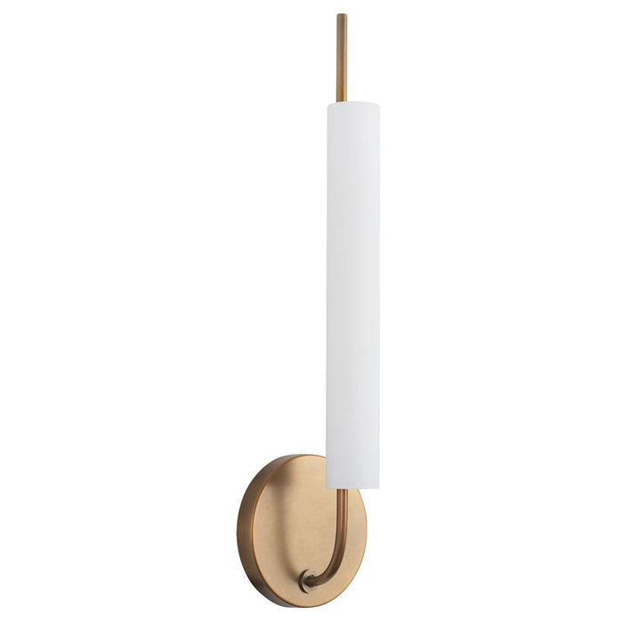 Kuzco Wick 20" Brass Dimmable LED Wall Sconce, Vintage Brass