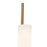 Kuzco Wick 20" Brass Dimmable LED Wall, Vintage Brass/Travertine