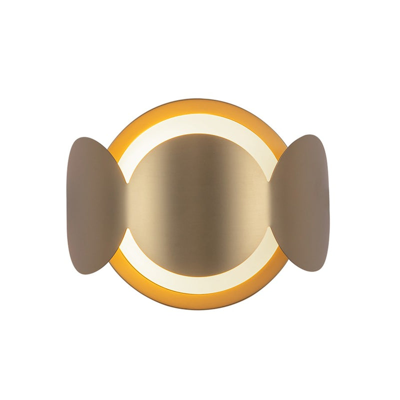 Kuzco Ciel 10" Socket Wall Sconce, Gold/Opal Glass/Steel Shade - WS59810-BG-OP