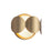 Kuzco Ciel 10" Socket Wall Sconce, Gold/Opal Glass/Steel Shade