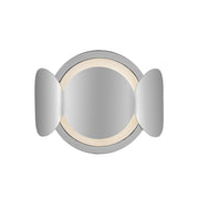Kuzco Ciel 10" Socket Wall Sconce, Chrome/Opal Glass/Steel Shade - WS59810-CH-OP