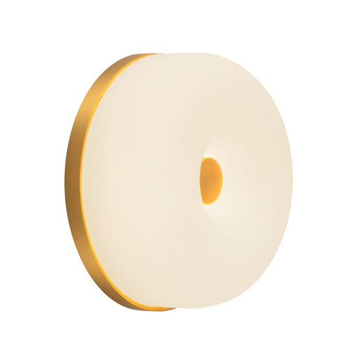 Kuzco Jada 5" Gold Dim LED Wall Sconce, Brushed Gold/Opal Glass - WS69005-BG-OP