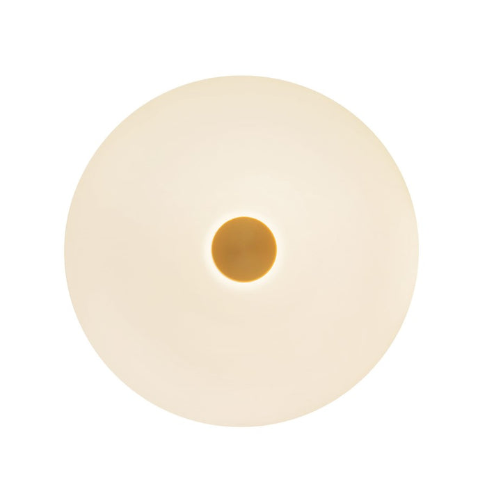 Kuzco Jada 5" Gold Dimmable LED Wall Sconce, Brushed Gold/Opal Glass