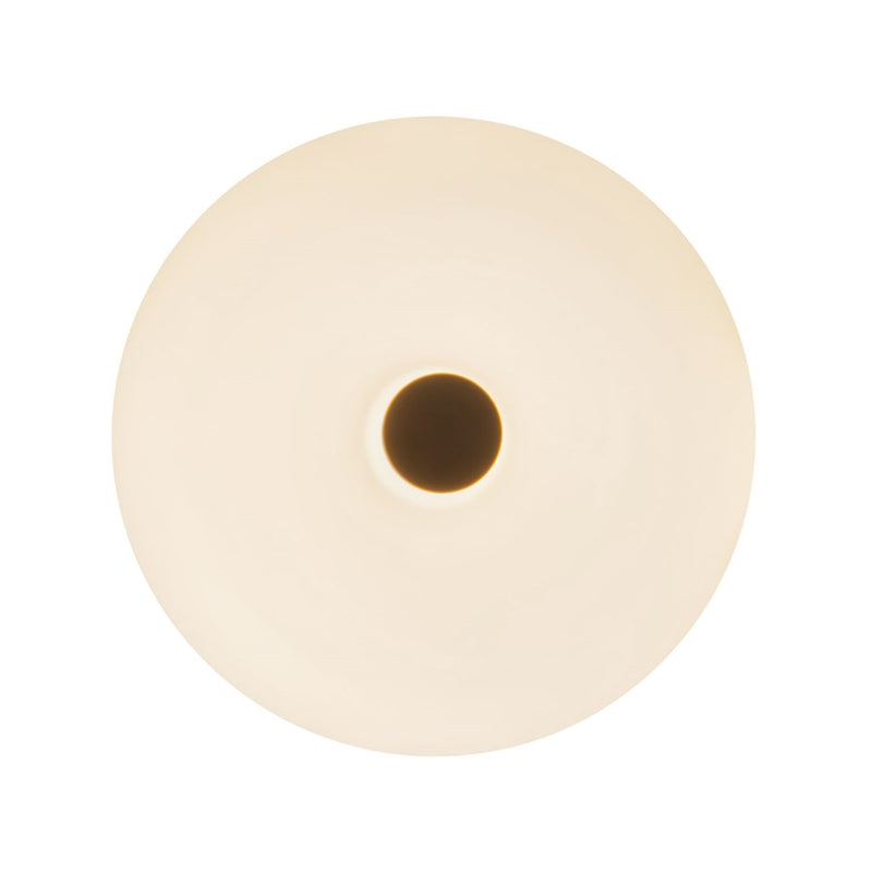 Kuzco Jada 5" Black Dimmable LED Wall Sconce, Black/Opal Glass