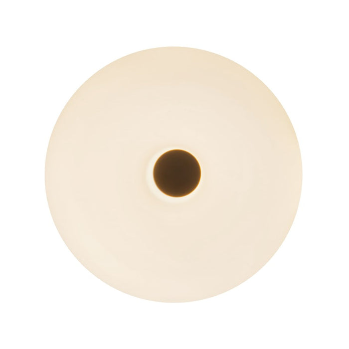 Kuzco Jada 5" Black Dimmable LED Wall Sconce, Black/Opal Glass
