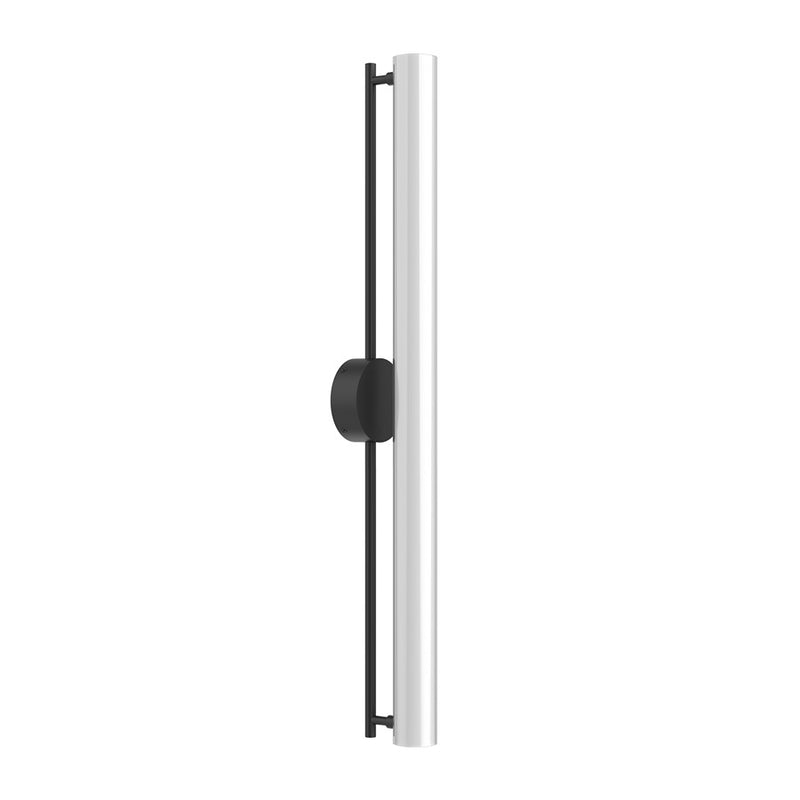 Kuzco Gramercy 36" LED Wall Sconce, Black/Frosted Glass