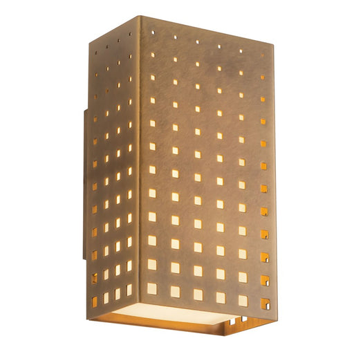 Kuzco Astoria 9" Brass Dimmable LED Wall Sconce, Vintage Brass