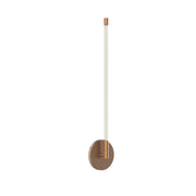 Kuzco Motif 22in LED Wall Sconce | Modern Brushed Gold and Clear Glass | Hallway & Bedroom Accent Light | 22 x 0.75 x 1.75 in | Model WS74122-BG
