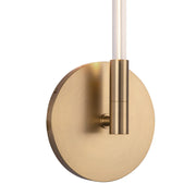 Kuzco Motif 22in LED Wall Sconce | Modern Brushed Gold and Clear Glass | Hallway & Bedroom Accent Light | 22 x 0.75 x 1.75 in | Model WS74122-BG