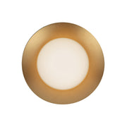 Kuzco Cleo 9" LED Wall Sconce, Gold/Opal Glass/Steel Shade - WS77909-BG-OP