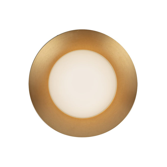 Kuzco Cleo 9" LED Wall Sconce, Gold/Opal Glass/Steel Shade - WS77909-BG-OP