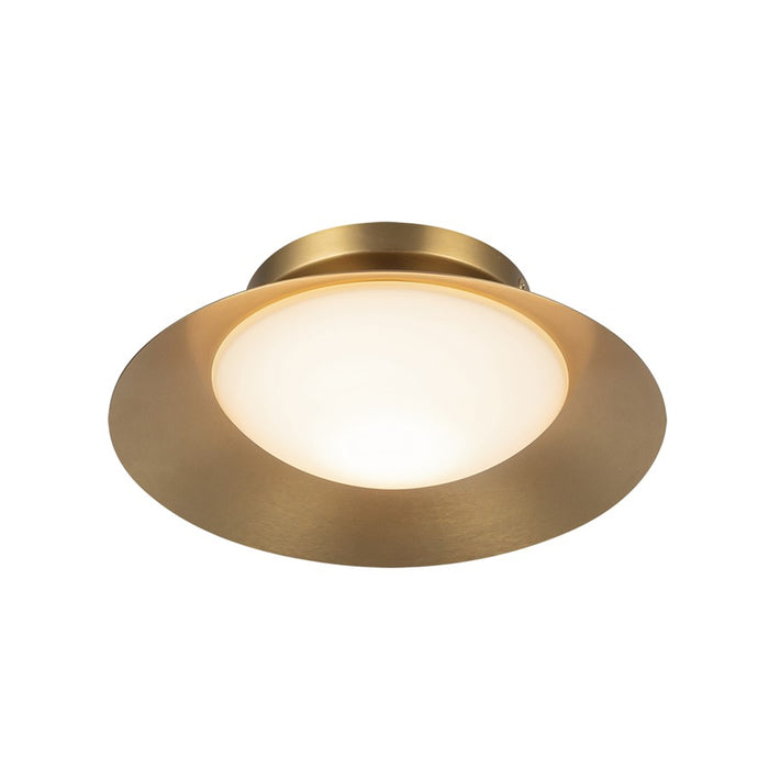 Kuzco Cleo 9" LED Wall Sconce, Gold/Opal Glass/Steel Shade